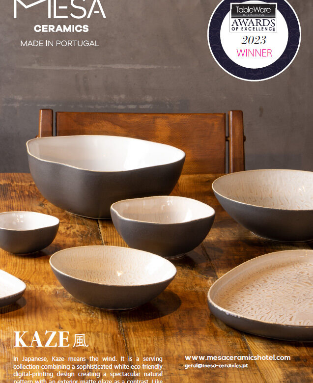 KAZE - winner of Tableware International Awards of Excellence