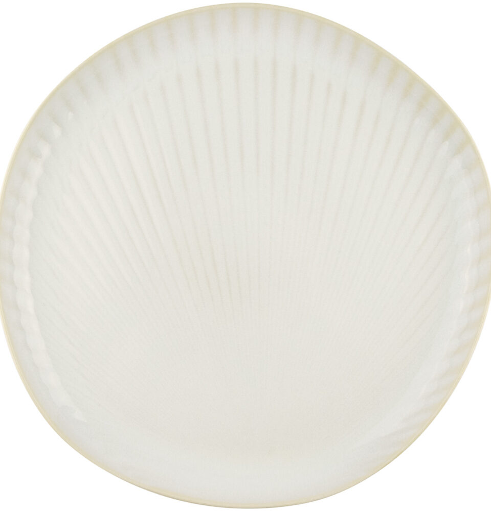 Natura Plate 28 Shell White